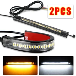 Universal Motorcycle LED Brake Light Strip Flexible Turn Signal Lamp Bar Moto License Plate Taillight LED Brake Light Bar Strip