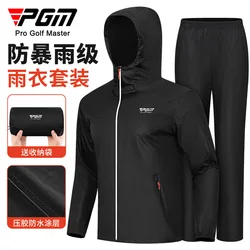 PGM golf suit men's raincoat rainproof full body equipment tops pants complete set of clothing
