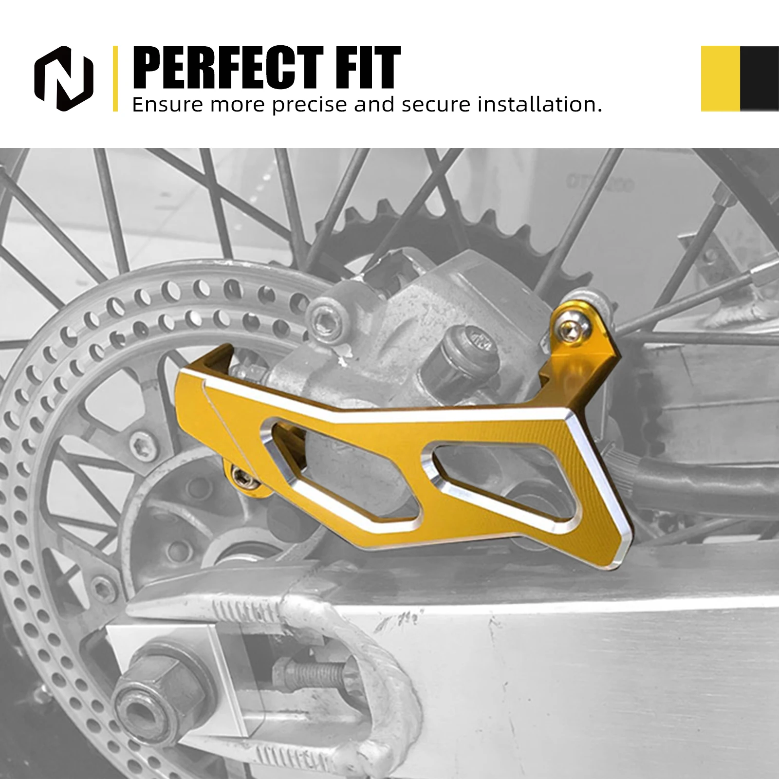 Protector de Caliper de Freno Trasero para Motocicleta NICECNC, Kit de Protección para Suzuki DRZ400SM 2005-2024, DRZ 400SM, DR-Z400SM, DR-Z4SM