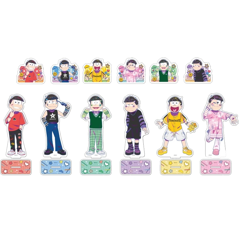 Figura Acrílica de Anime Ichimatsu, Jyushimatsu, Karamatsu, Todomatsu, Choromatsu, Llavero, Modelo, Placa, Juguete de Cosplay, Regalo