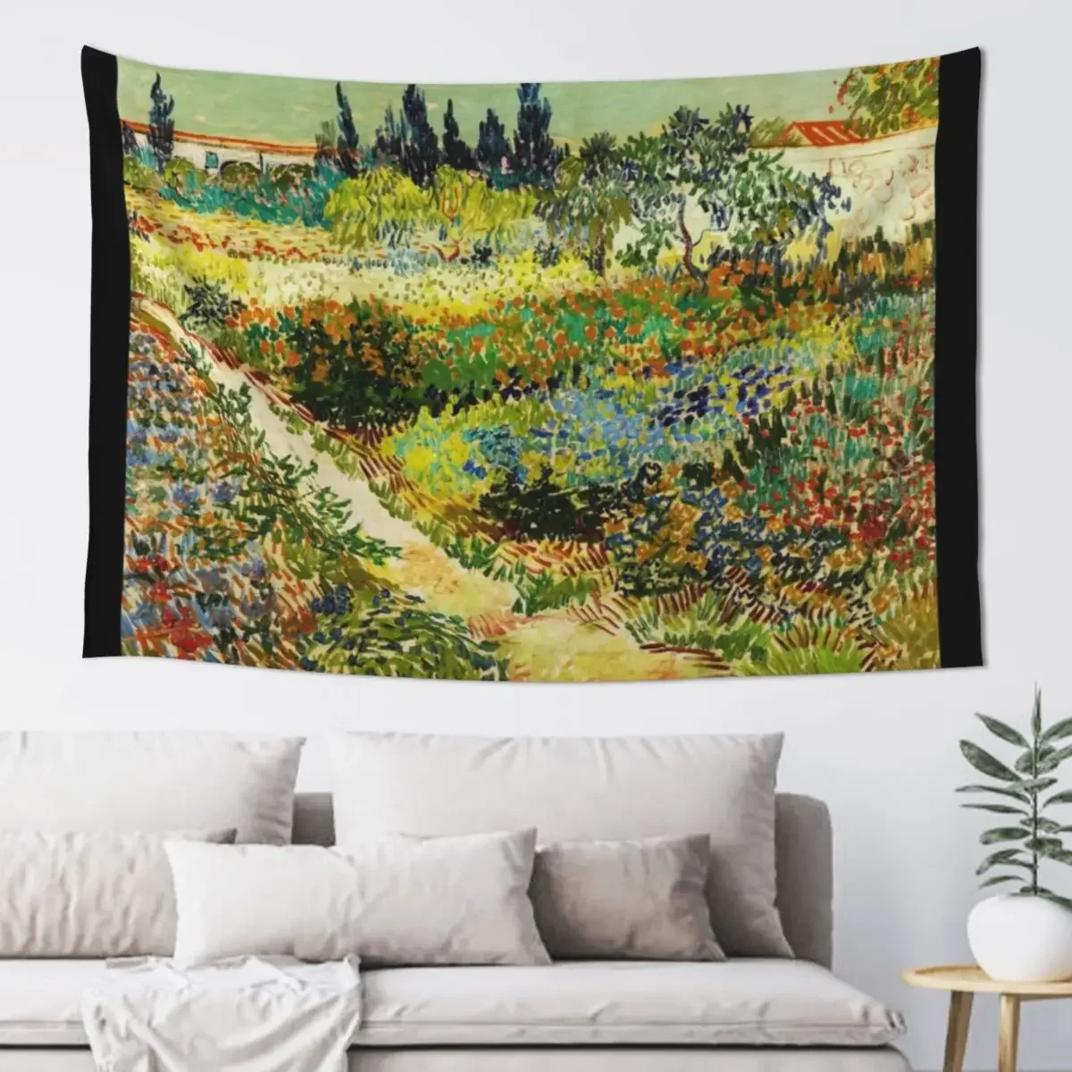 Van Gogh - Garden at Arles Tapestry Things To Decorate The Room Bedrooms Decor Tapestry