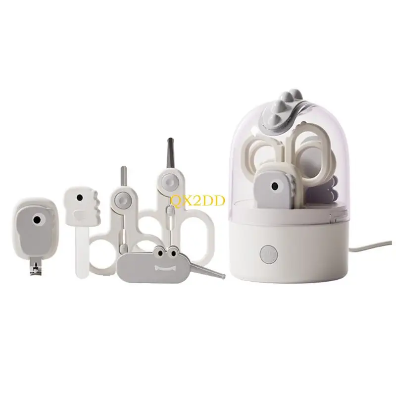 

QX2D Safe Baby Nails Cutter Sterilized Rechargeable Infant Hygiene Care Tools