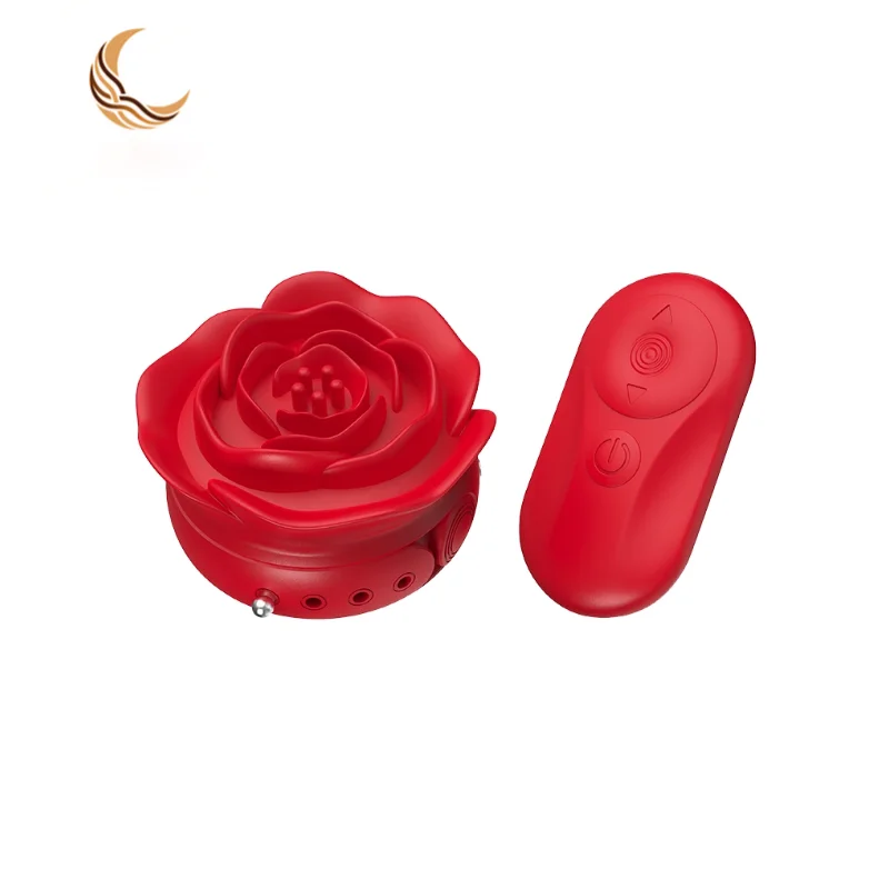 Remote Control Silicone Vibrating Nipple Clamps for Women, Mini Invisible Adjustable Nipple Clamps, Rose Vibrator view 4