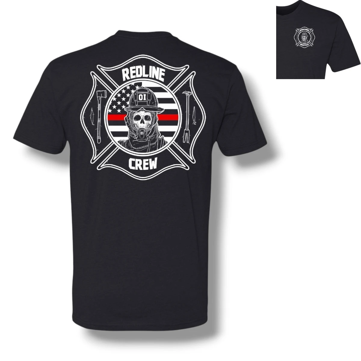 Redline Crew T-Shirt Tactics Graphic Cotton Tees Printing High-end Luxury Unisex Style Both of Men and Women