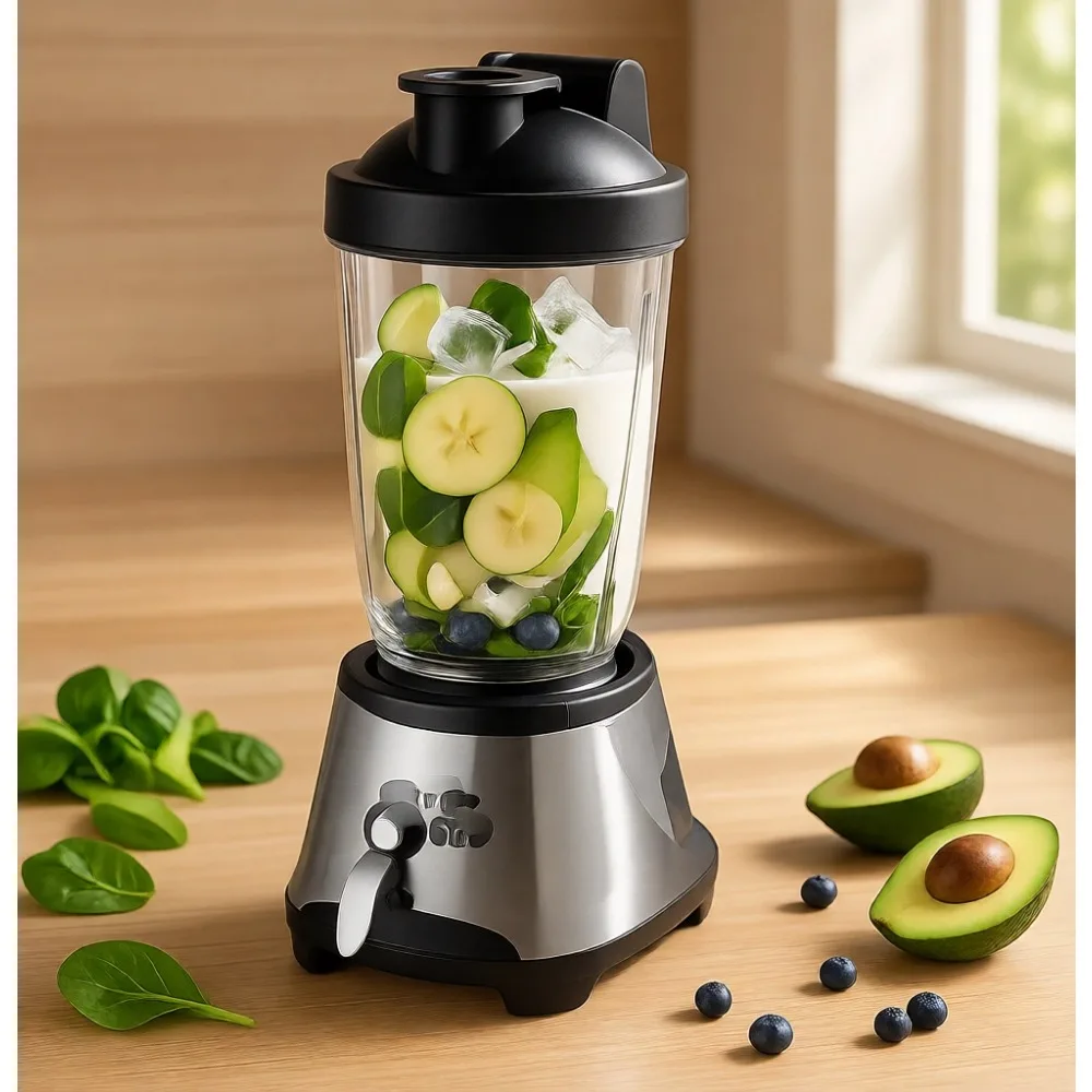 Vaso de Repuesto para Licuadora de 28 Onzas con Tapas para Llevar, Sin BPA, Vasos para Batidos de Proteínas, Paquete de Dos