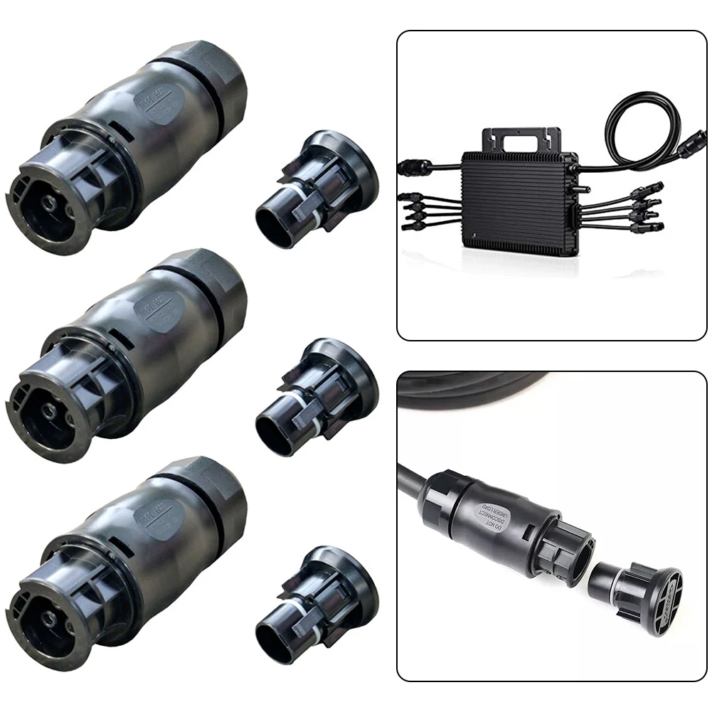 Tappo terminale femmina con connessione solare impermeabile a 3 poli per Betteri BC01 25A 4000V AC per connettore fotovoltaico
