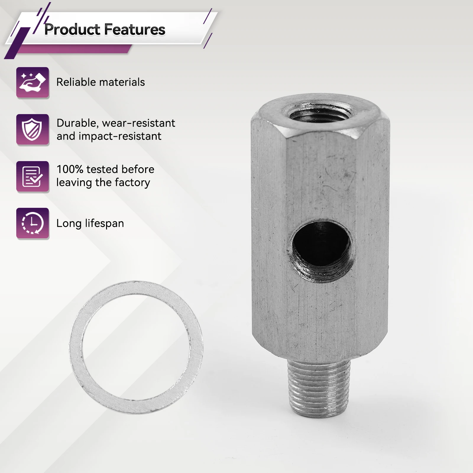 محول مستشعر ضغط الزيت من الفولاذ المقاوم للصدأ ، محول تركيب نقطة الإنطلاق ، مقياس خط تغذية التوربو ، وسادة حلقة T ، NPT ، #6