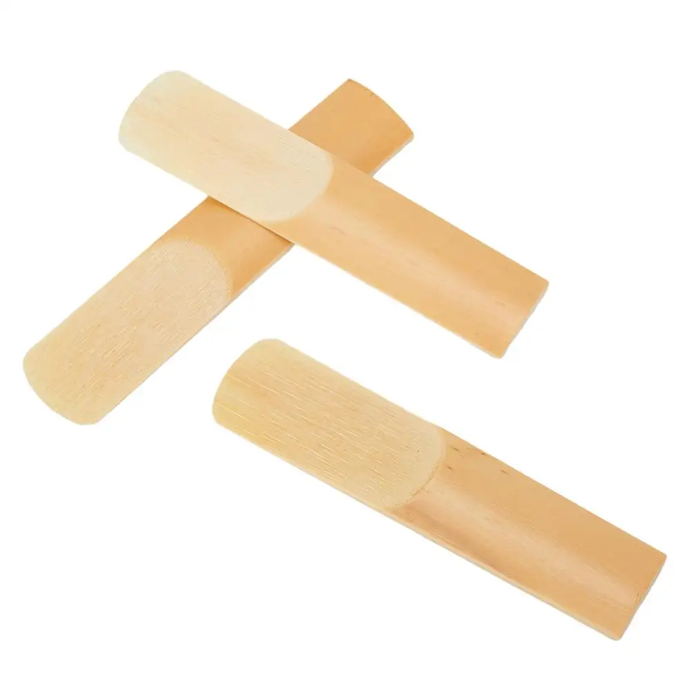 10Pcs Saxophone Reeds Strength 2.5 For Alto Soprano Tenor Sax And Clarinet For Intermediate And Advanced Music Practice