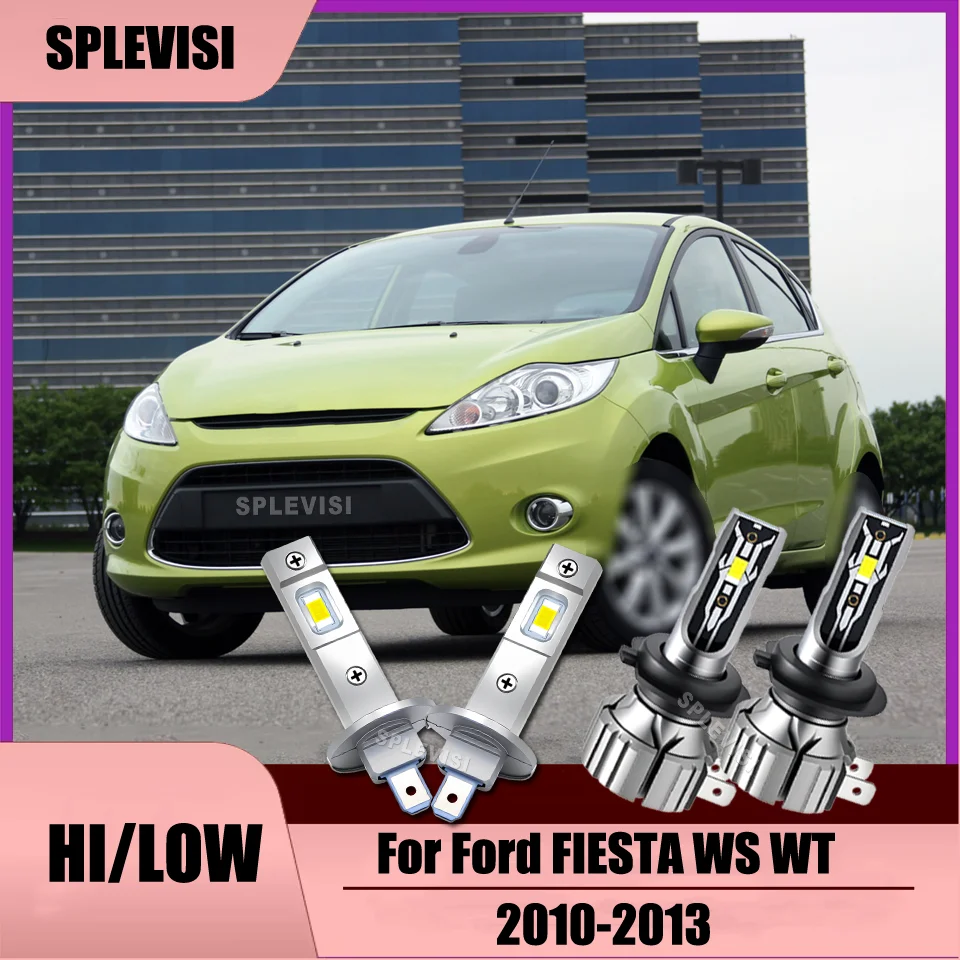 

Aviation-grade heat dissipation technology H1 H7 6000K LED Headlights High Low Beam For Ford FIESTA WS WT 2010 2011 2012 2013