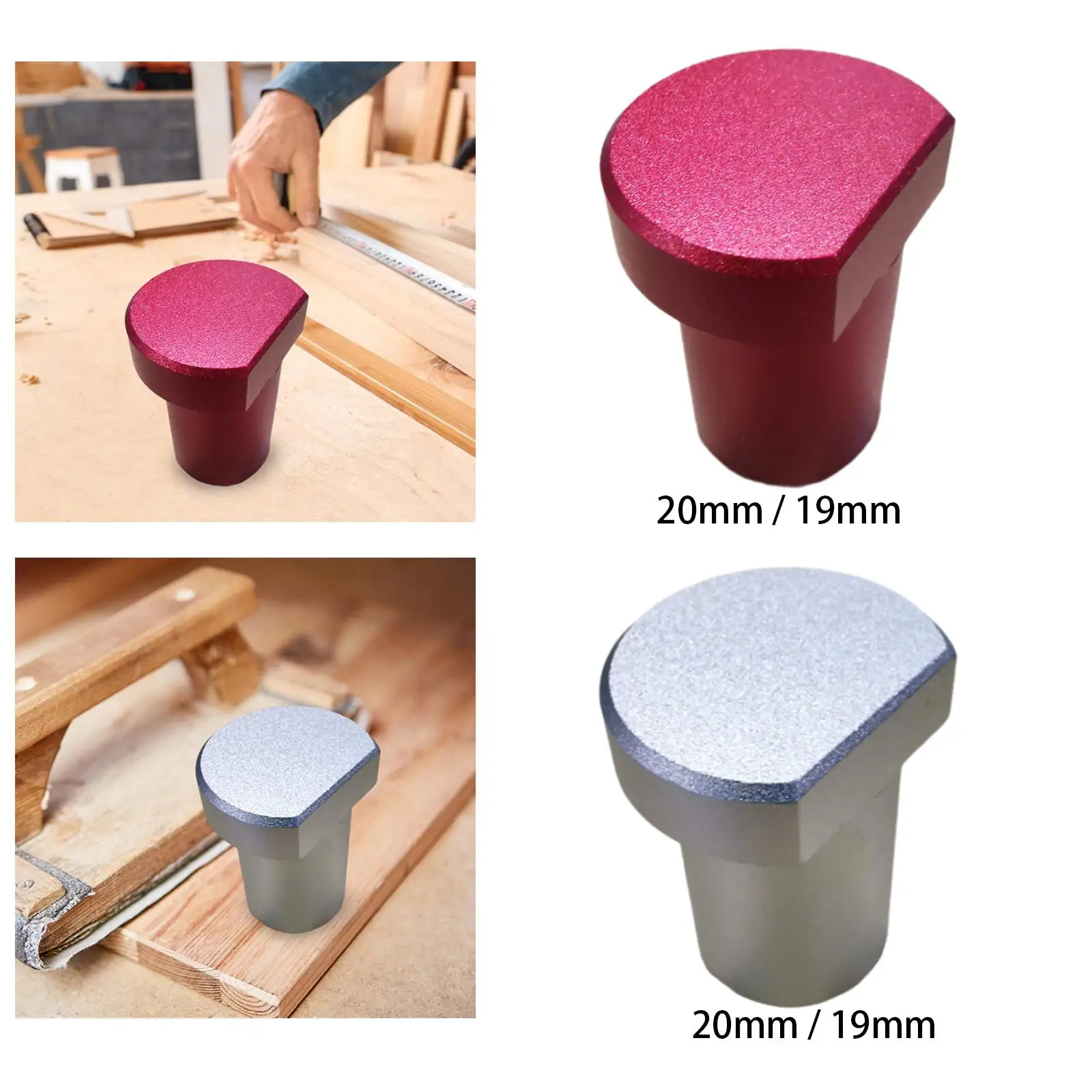 Banco de trabajo de aleación de aluminio, abrazadera de perro, 19mm/20mm