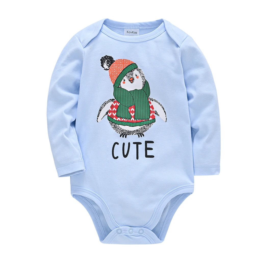 Baby Jungen Bodysuit Langarm 100% Baumwolle 3-teilig Hase Pinguin Alligator Druck Säugling Strampler Einteiler Frühling Herbst Kleidung Jumpsuit – Detail 7