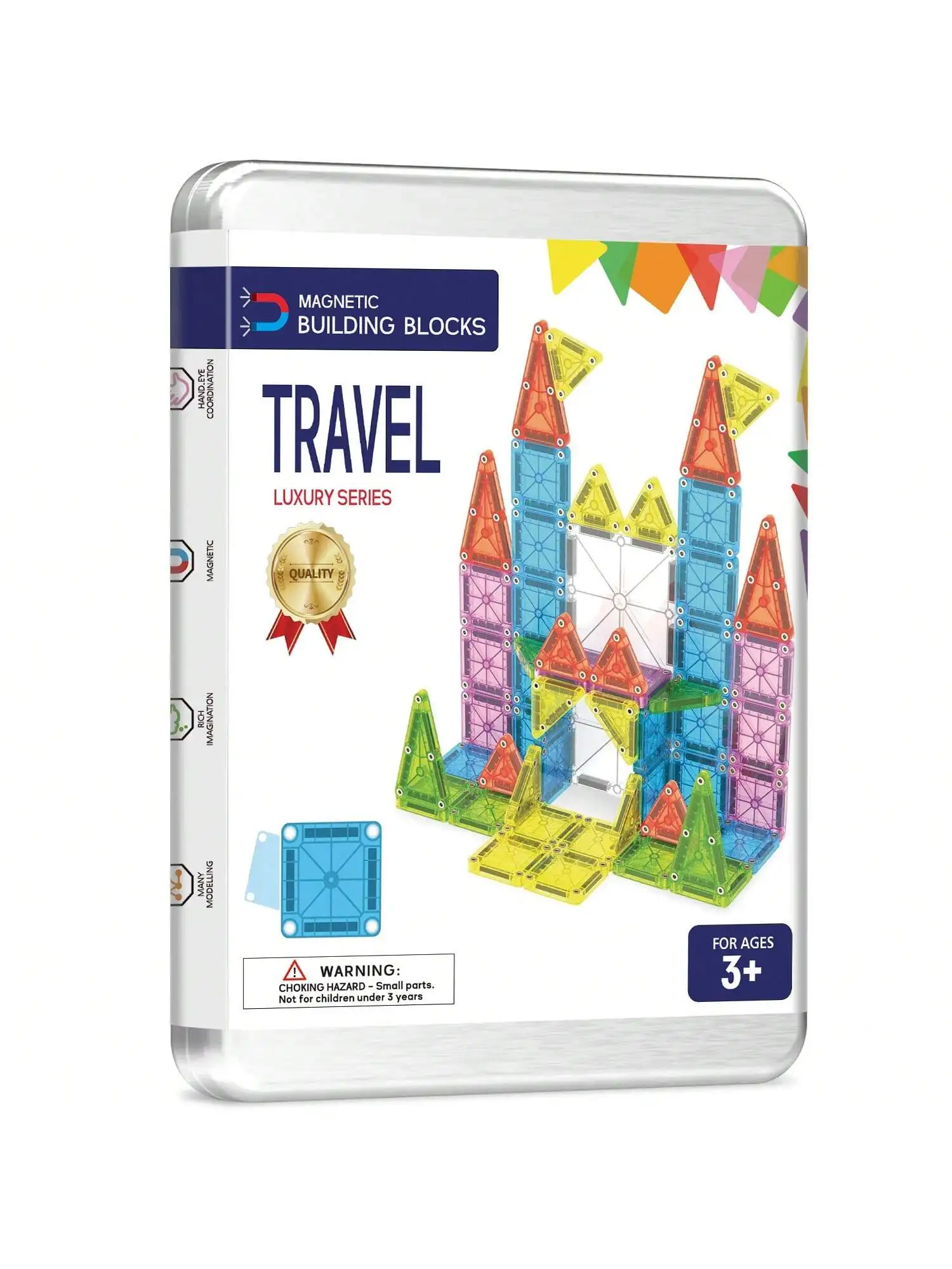 مجموعة ألعاب مكعبات بناء مغناطيسية مكونة من 26/55 قطعة، مناسبة لأعياد ميلاد الأولاد والبنات وعيد الميلاد والهالوين وهدايا السنة الجديدة