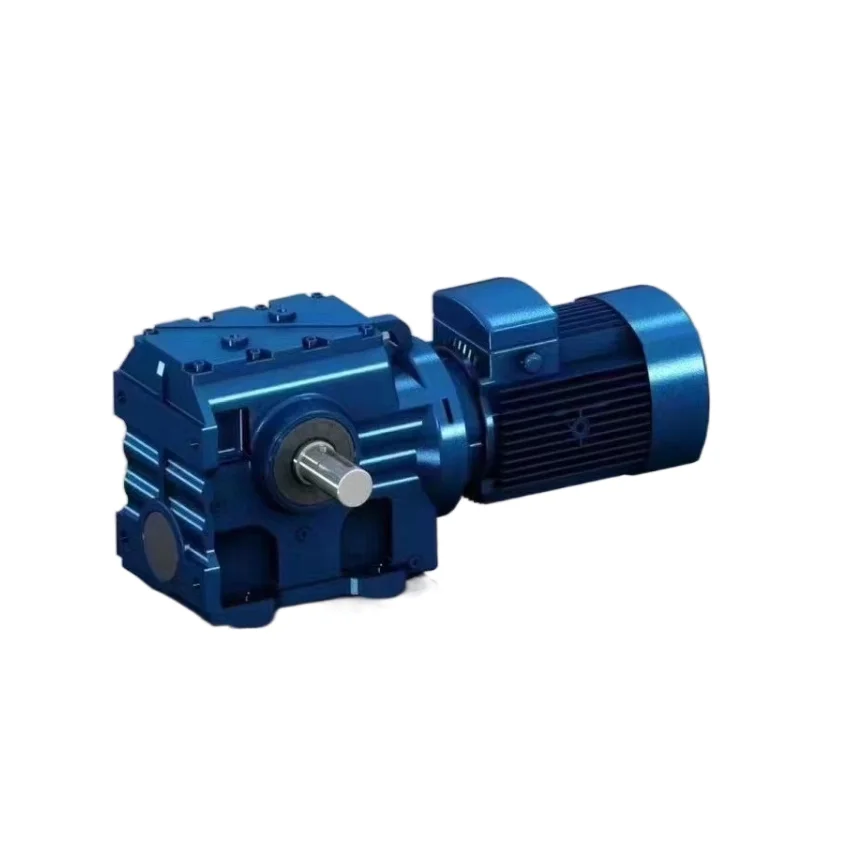 China Supplier K37 Vertical 0.12-160KW mixer gearbox/types of gear box S series Helical Worm Gear Reducer