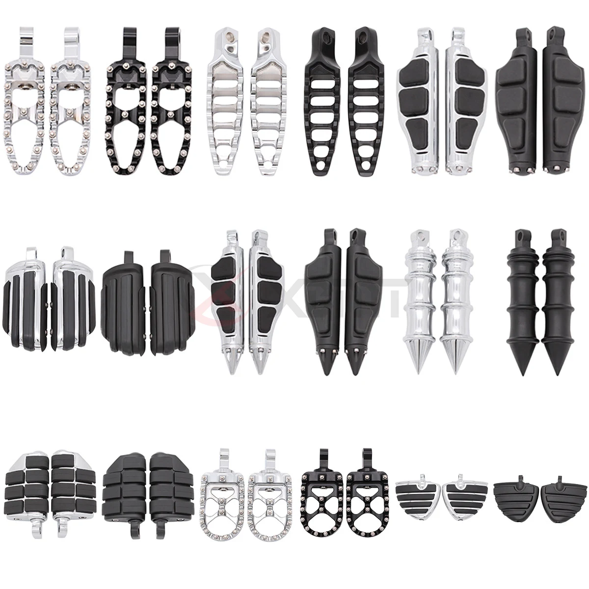 

Motorcycle Rider Passenger Footrests Foot Pegs For Harley Sportster Iron 883 1200 Touring Custom Dyna Fat Bob Softail Fat Boy