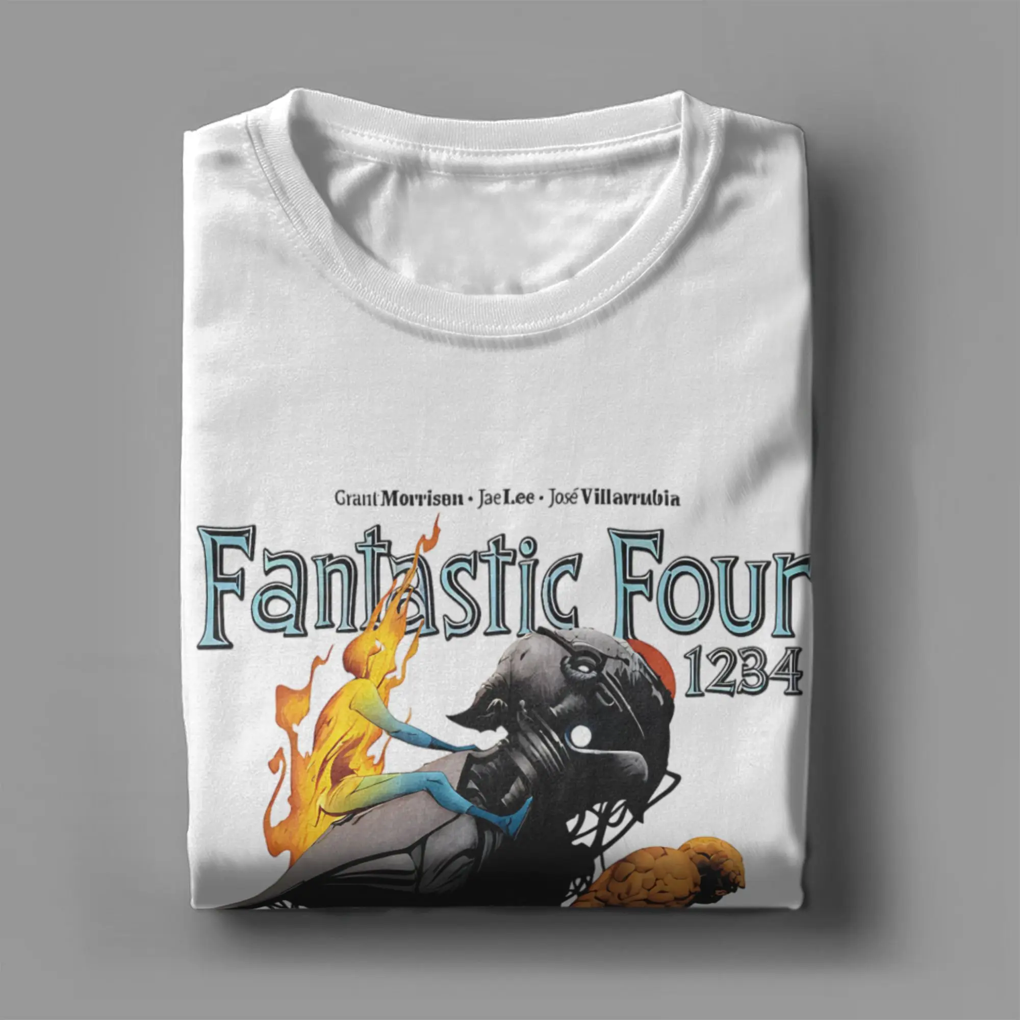 تي شيرت The Fantastic Four: First Steps 2025 مطبوع عليه فيلم جرافيك للرجال والنساء من القطن الخالص تي شيرت ملابس