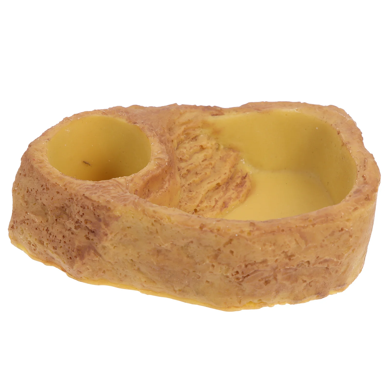 

Reptile Food Basin Resin Feeding Bowl Non-Slip for Tortoise Lizard Gecko Water Feeder Pet Use Tortoise Water Bowl