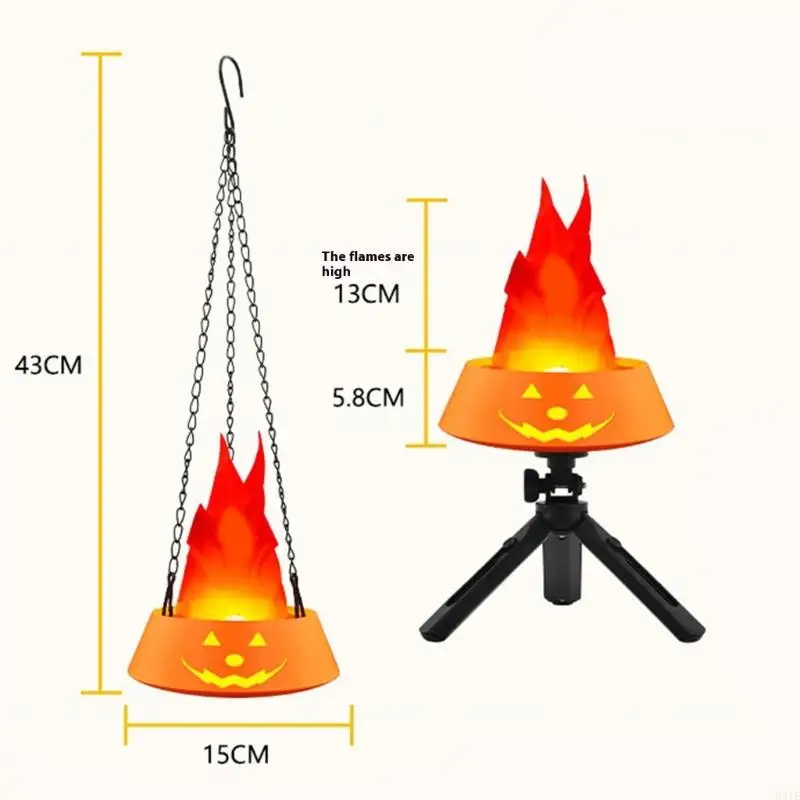 581e Halloween decorativo abóbora LED LED LAMPOP ORNAMENTOS DO RESPENHO SUMO