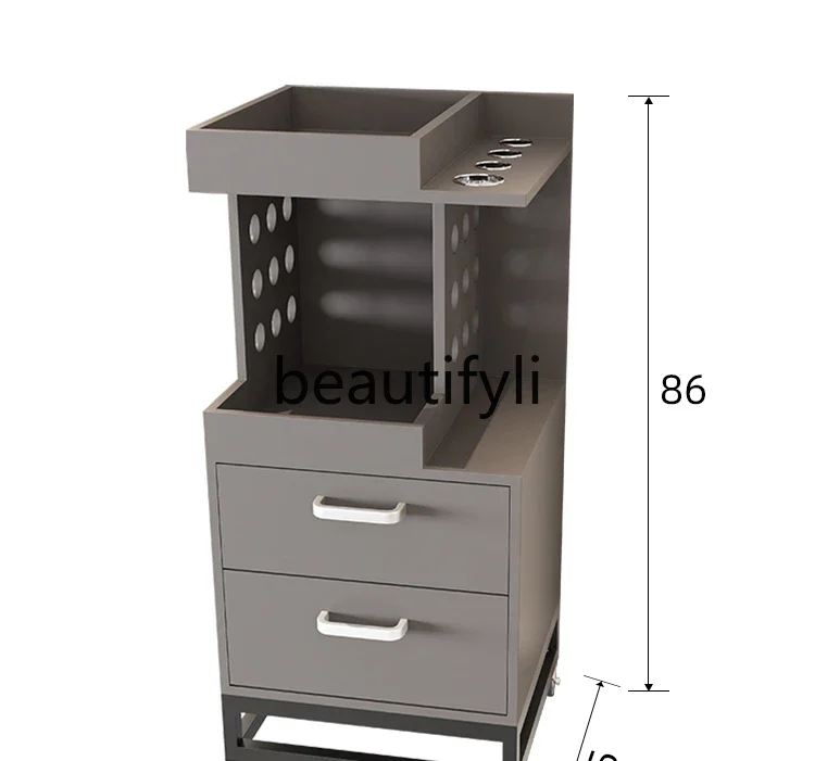 

Hair salon special hair trolley multi-function tool cabinet hair salon drawer storage rack