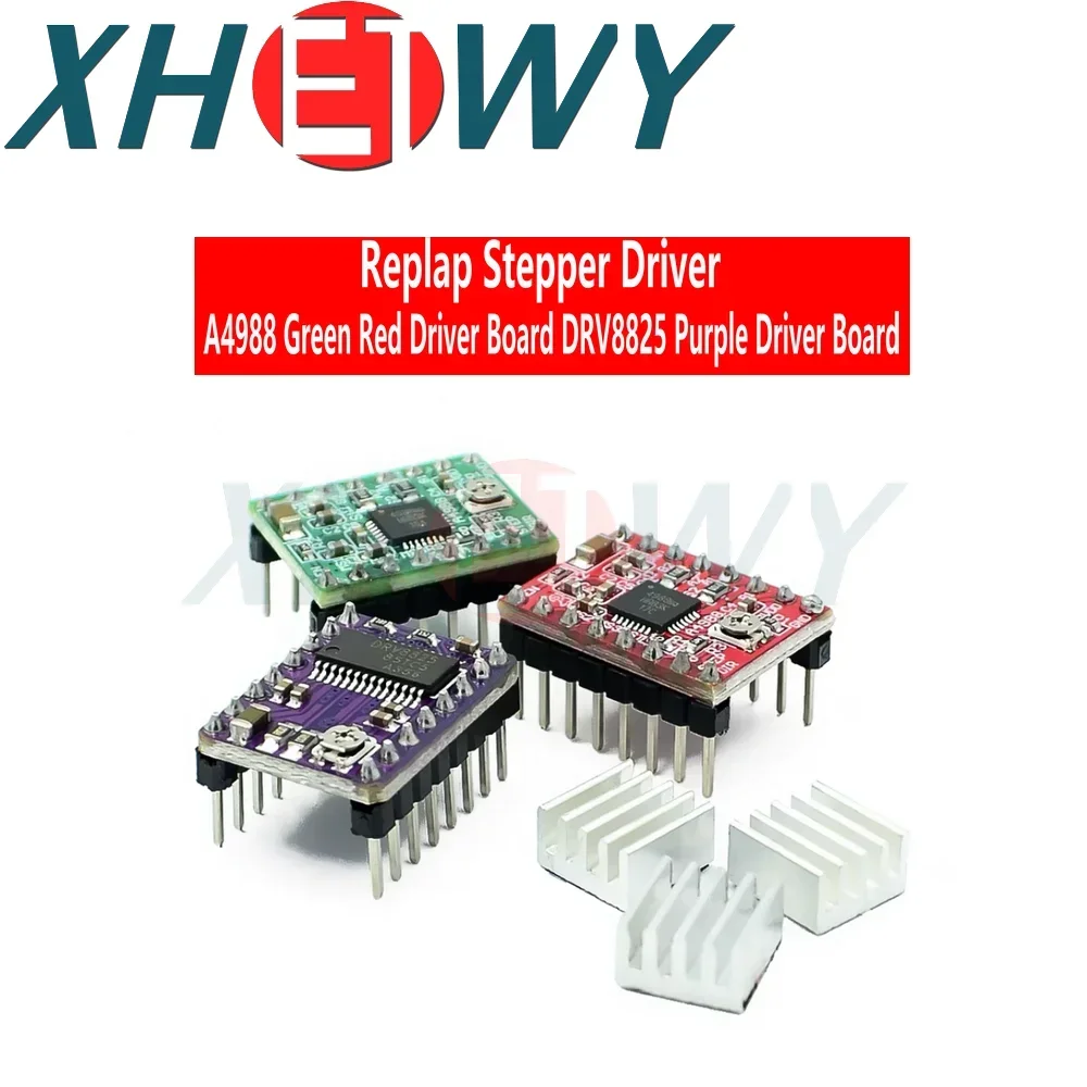 A4988 Red Green Driver Board Stepper Motor Driver DRV8825 Purple