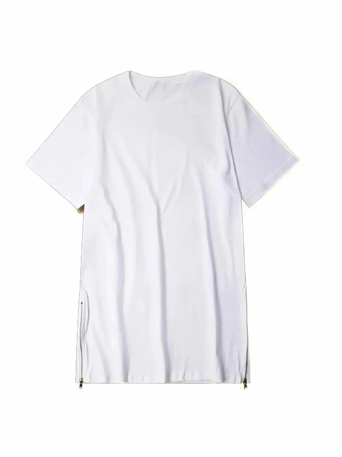 2019 MRMT męskie Zipper długi T-Shirt czarne męskie bawełniane t-shirty Tee topy odzież męska bardzo długi T Shirt dla mężczyzn marki Tee shirt — zdjęcie 2
