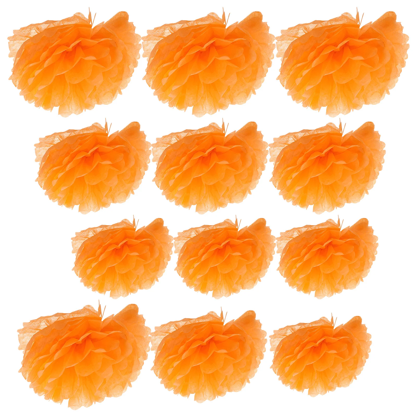 

12Pcs Paper Pom Poms Delicate Flower Balls Decoration for Birthday Wedding Shower Celebrations Paper Pom Poms Flower Balls