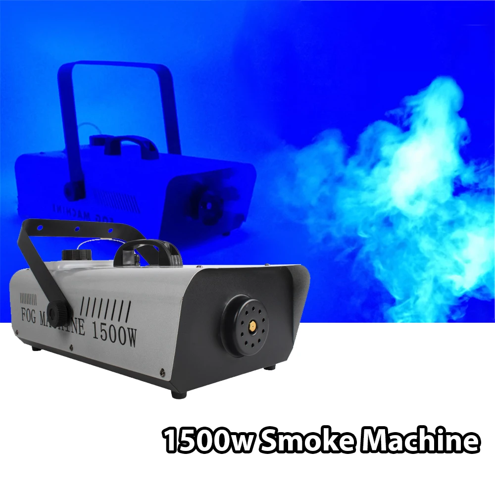

SHEHDS пульт дистанционного управления 1500 Вт дымовая машина Fogger без DMX для DJ дискотека свадебная вечеринка концерты улучшают эффект луча