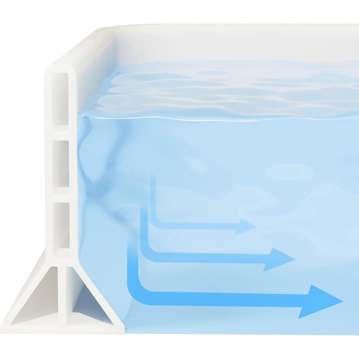 Barriera per Doccia Alta 10cm, Barriera Impermeabile Pieghevole per Separazione Zona Umida e Asciutta, Adatta per Bagno e Cucina