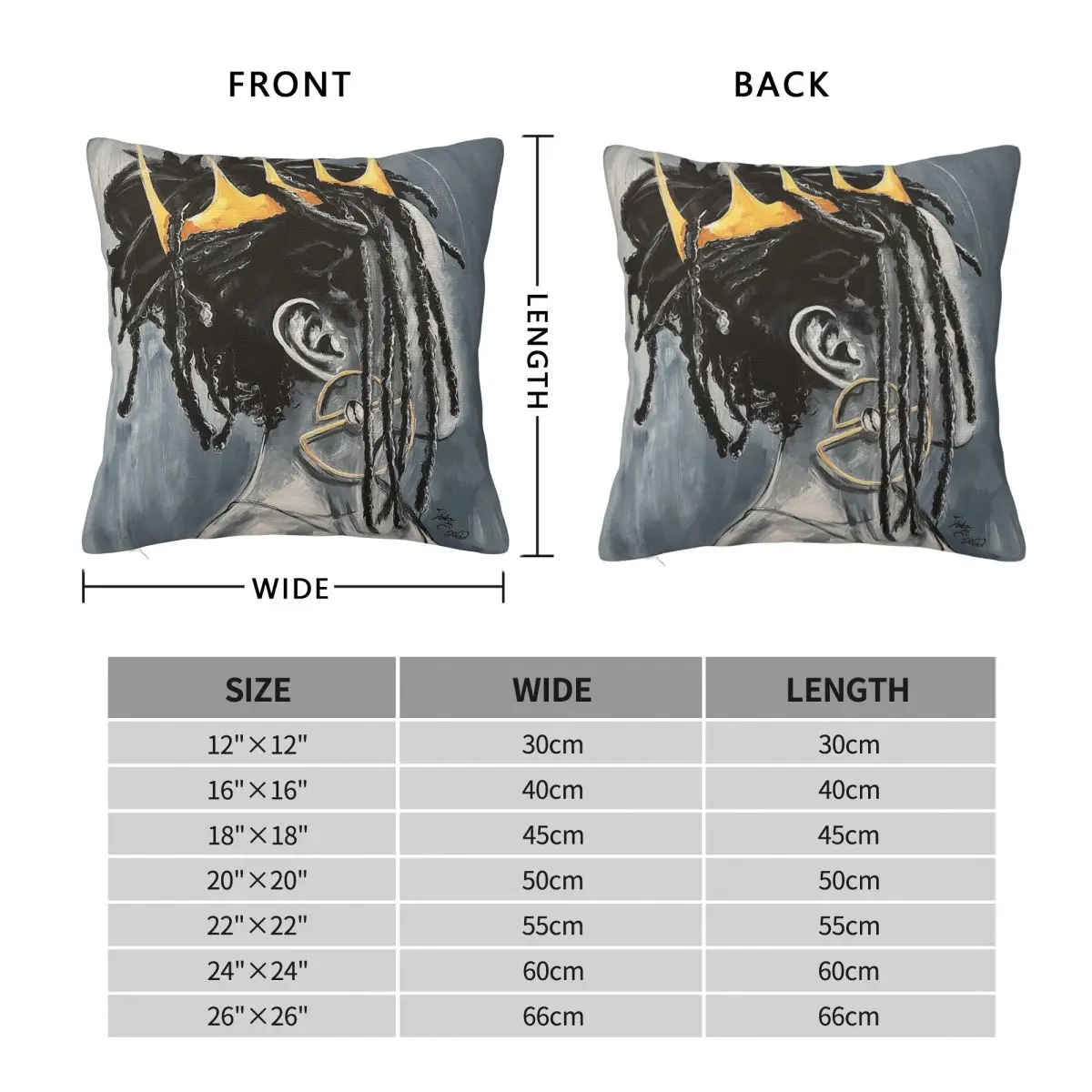 Naturally Queen Square Pillowcase Polyester Linen Velvet Pattern Zip Decorative Bed Cushion Cover