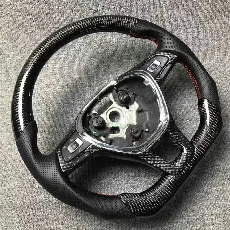 100% Real Carbon Fiber Steering Wheel For VW Volkswagen Tiguan