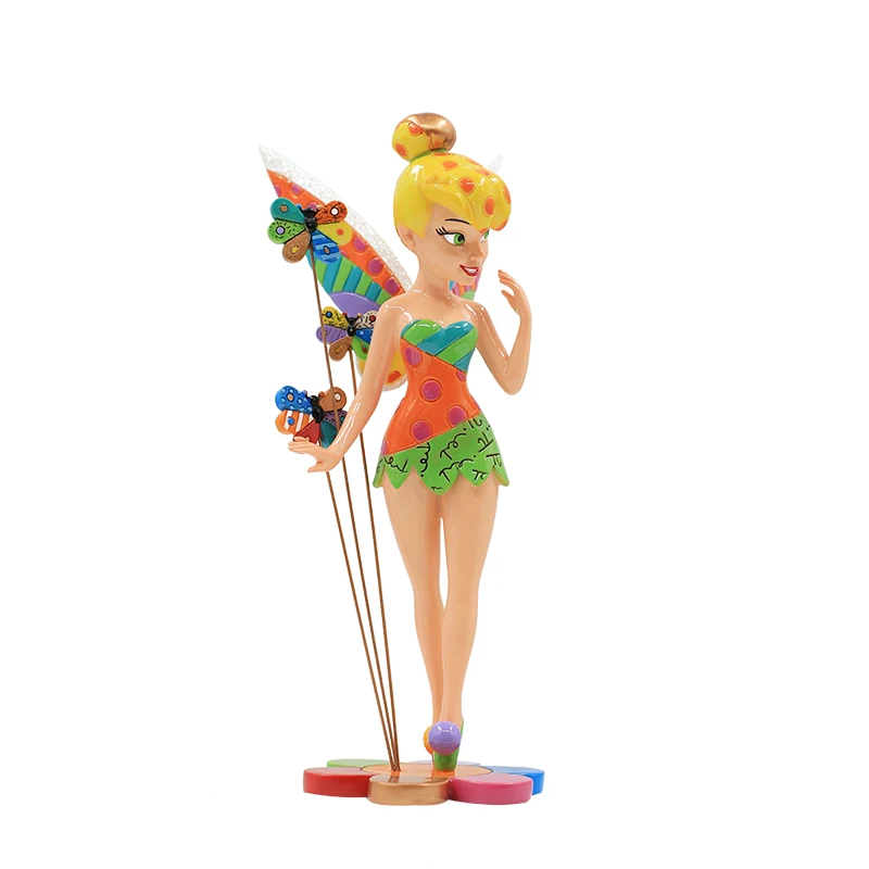 Disney Figure Tinker Bell Action Figures Artist Series Figurine Collectible Model Ornaments Toy Desk Decor Adult Kids Toy Gifts