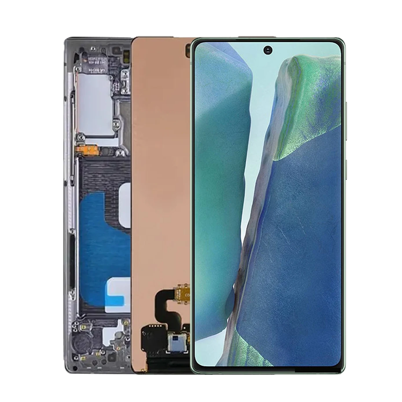 Imagem -02 - Amoled Lcd Touch Screen Digitalizador 67 Polegadas para Samsung Nota 20 5g N980f N981b Alta Qualidade Peças de Reparo de Impressão Digital