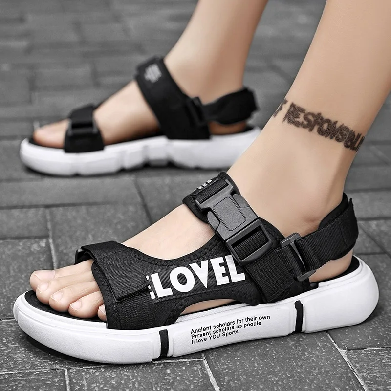 Zomermode Heren Sandalen Outdoor Anti-Slip Ademende Wandelschoenen Casual Strand Slippers Heren Sportschoenen