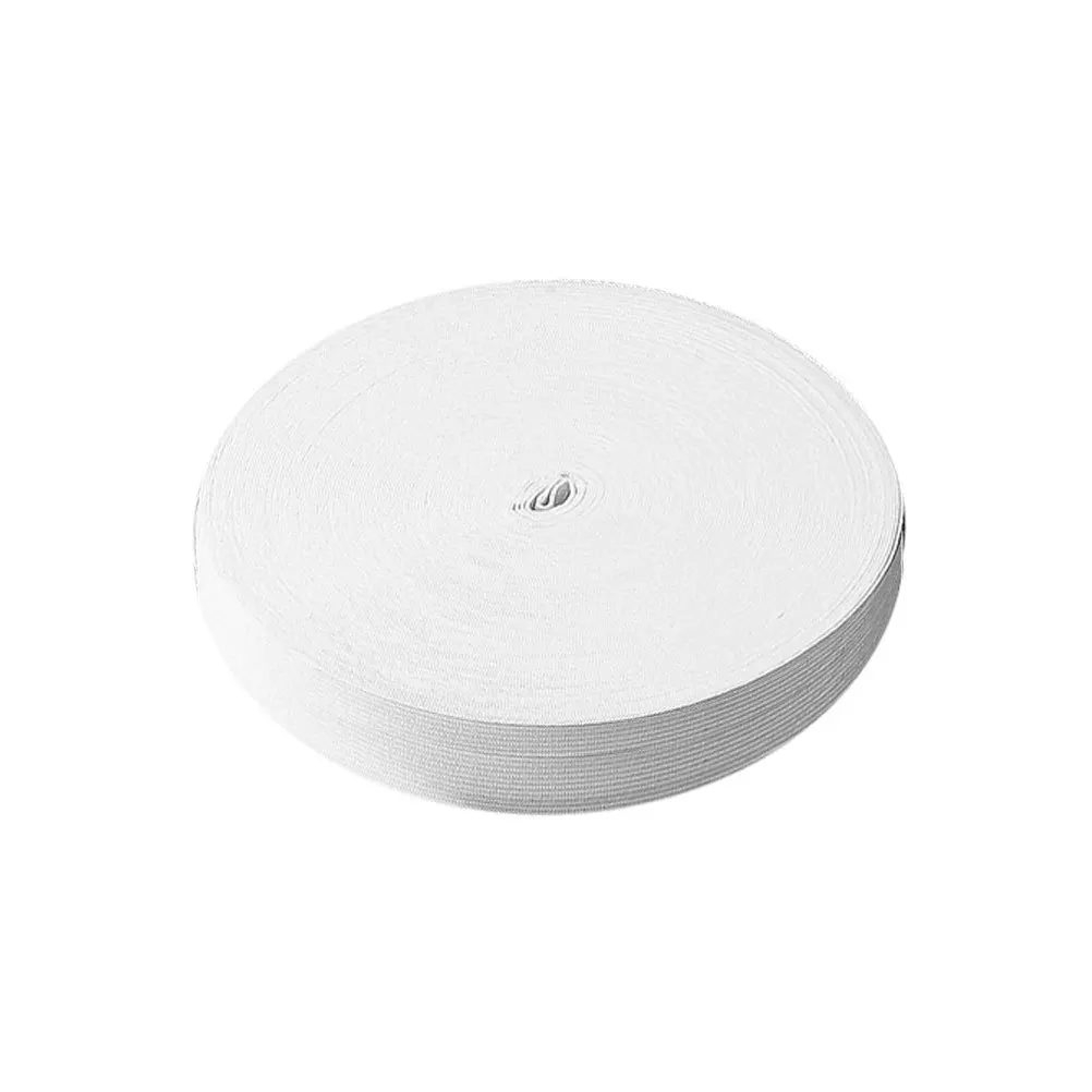

1 Roll Elastic Band Flat Stretchy Comfortable Polyester Sewing Band White 3cm 42 Meters for Garment Waist Neckline Cuff DIY