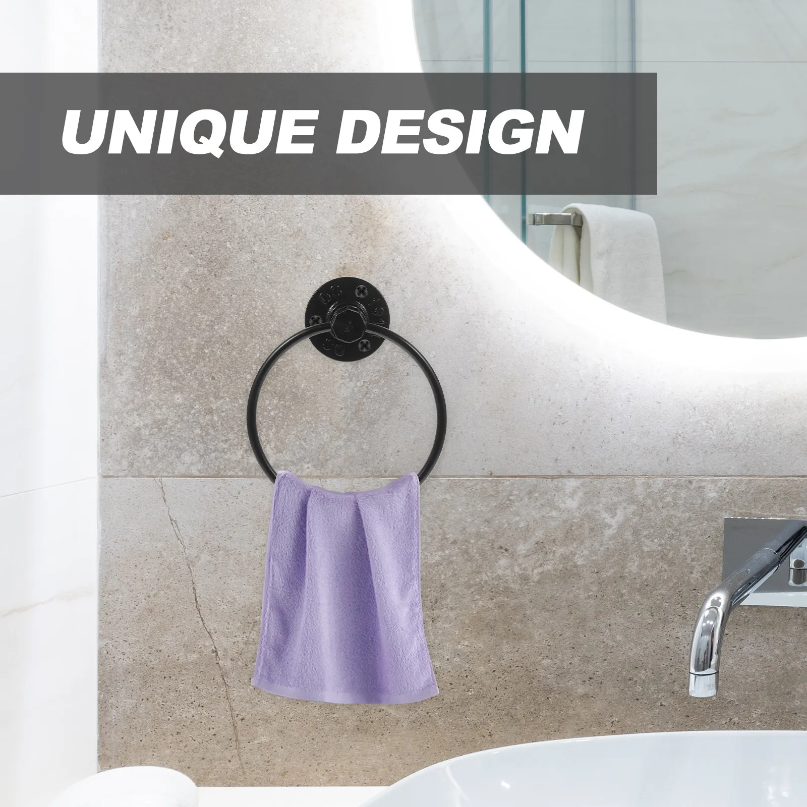 

Промышленный железный настенный держатель для полотенец, винтажная вешалка для ванной комнаты, аксессуар для дома, предметы первой необходимости для гостевой ванной