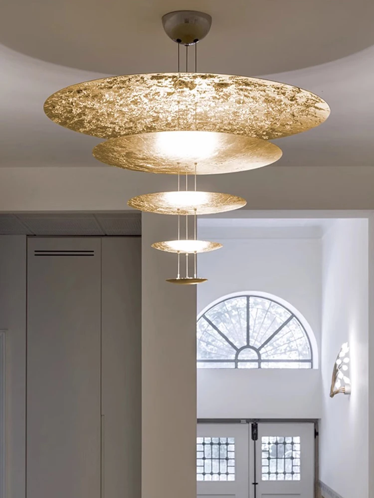 2 Layer Chrome Umbrella Dimmable LED Chandelier