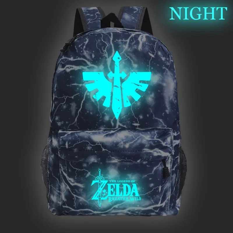 Game The Legend of Zeldaes Backpack Luminous Glowing School Bag for Teenagers Unisex Schoolyard Laptop Mochila Travel Casual Bag