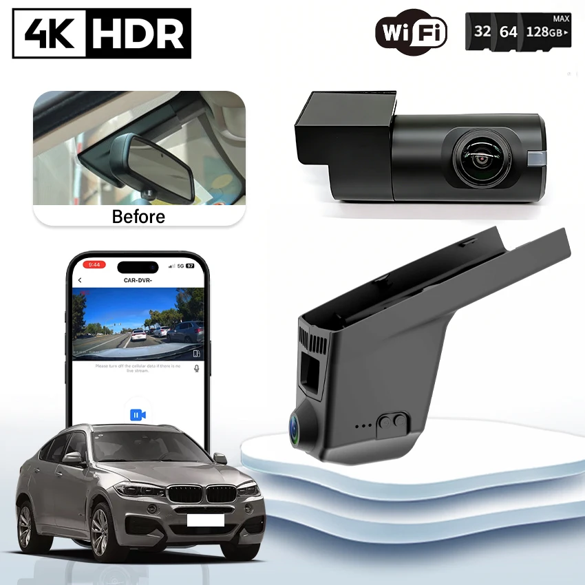 

Видеорегистратор 4K Plug and Play для BMW M2 F87, M3 F80, M4 F83, M5 F10, M6 F06, F13, X5 F15, X3 F25, X4 F26, X6 F16, X5M F85, X6M F86