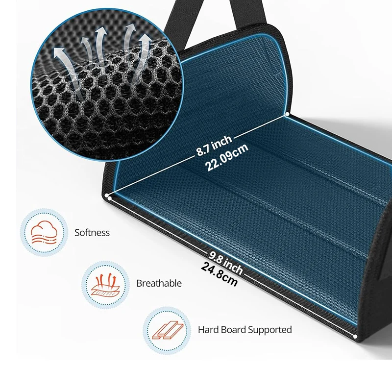 Portable Foot Hammock, Airplane Footrest ,Feet Rest with Adjustable Strap for Office Working, Plane Train Travel, Car image 3