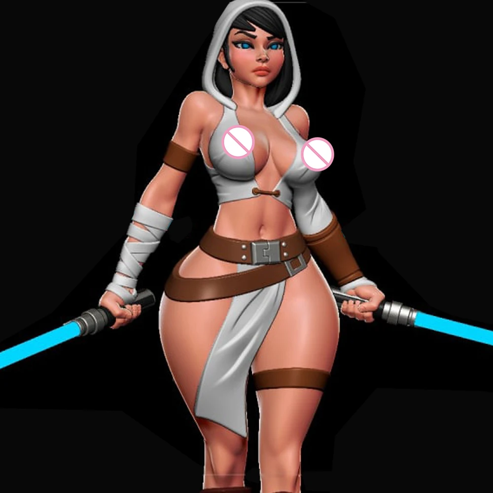 1:24 Sexy Jedi Gir lNSFW 3d Print Resin Toy Kit Gk Unpainted Figurine WaiFu Diy Unassembled Statue Figures Model Toy