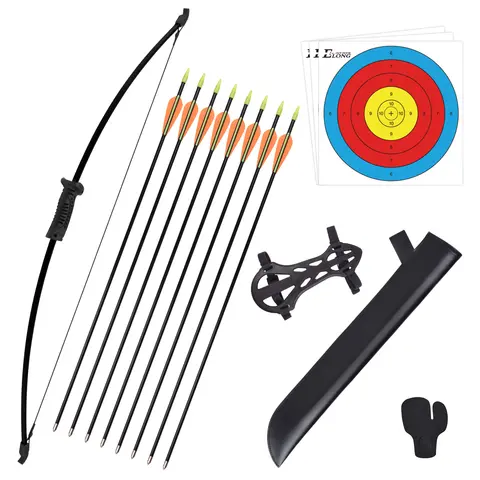 Nika Archery 36.5inch 10lbs Archery Recurve Bow and Arrow Youthbow Set - Beginner Bows for Outdoor Hunting