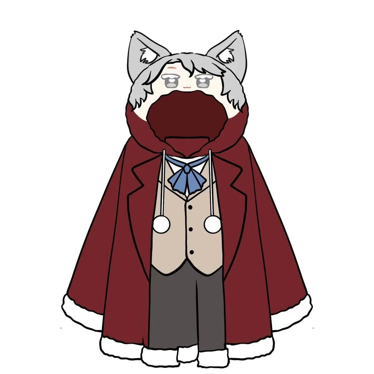 Game Identity Ⅴ Frederick Kreiburg Composer Cloak Cosplay Costume Plush Cloaks Furry Blanket Soft Cap Hoodie Hallowmas Gifts