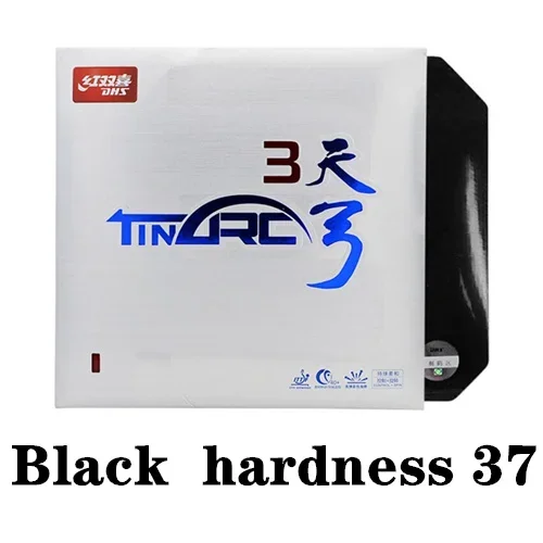 DHS TINARC 3 Tafeltennisrubber, met noppen naar binnen gericht, voor een goede controle, origineel DHS TINARC-3, professioneel tafeltennisrubber.