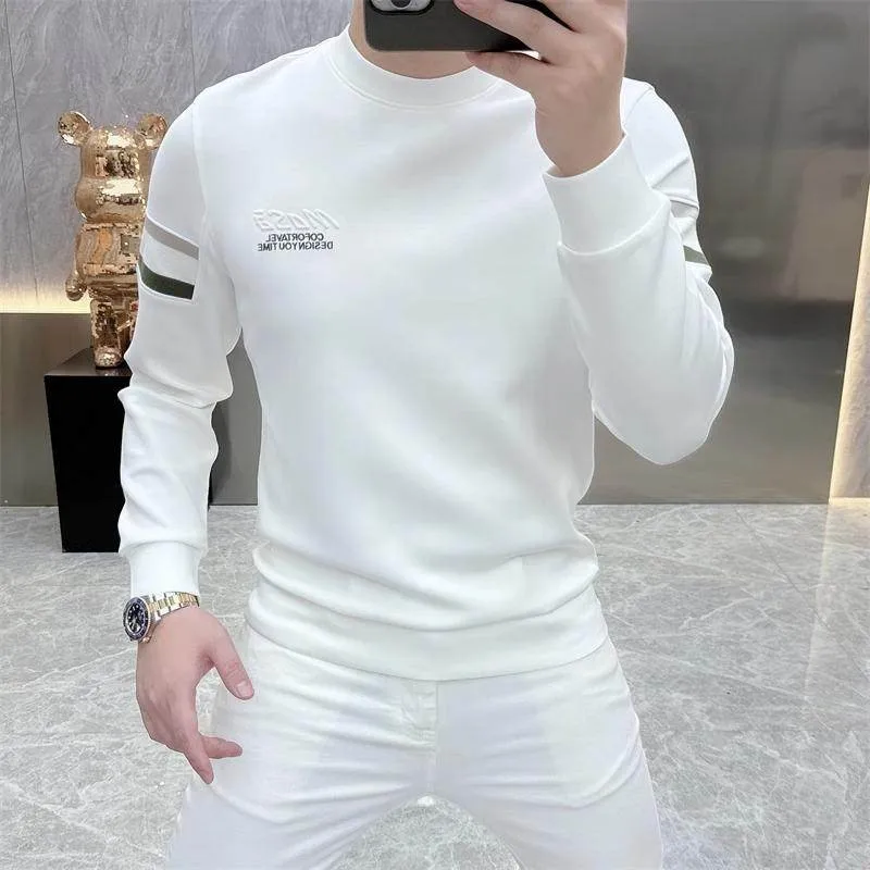 

Мужская толстовка с капюшоном и длинными рукавами, премиум-класса, с вышитыми буквами и элементами пэчворка, приталенного кроя, класса люкс, для повседневного молодежного стиля, весна 2026