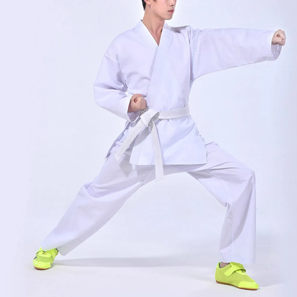 Women Men Karate Uniform Set Adult Sports Training Clothes Teaching Sportswear Polyester Clothing Professional Gym L/XL/XXL