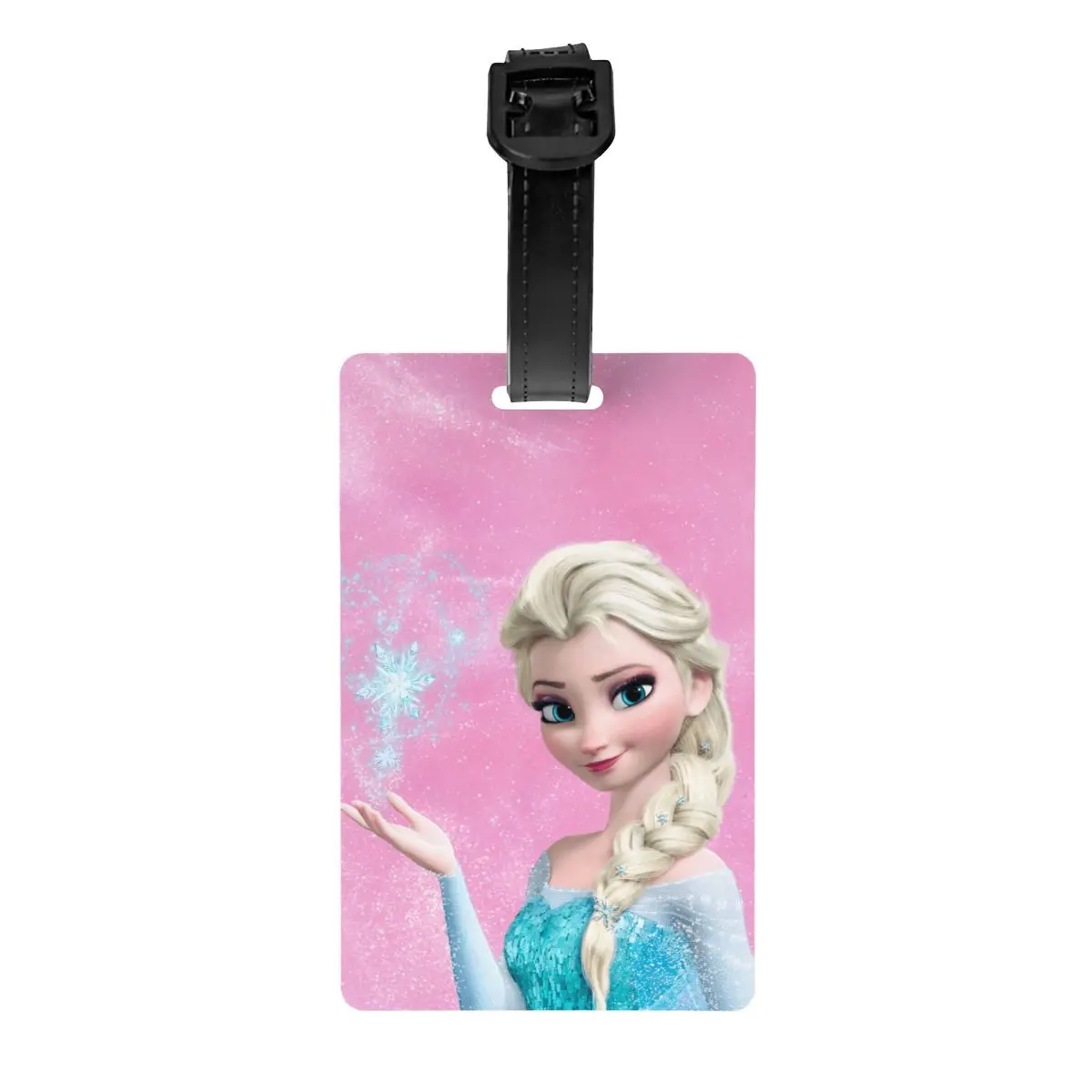 Custom Cartoon Frozen Princess Luggage Tag Privacy Protection Baggage Tags Travel Bag Labels Suitcase