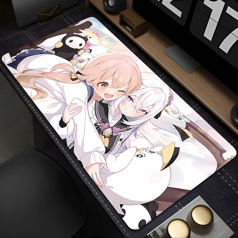 

Mouse Pad PC Accessories Keyboard Pad Office Desk Mat Anti Slip Cute Mousepad Natural B-blue Archive Rubber Gaming Extended Pad