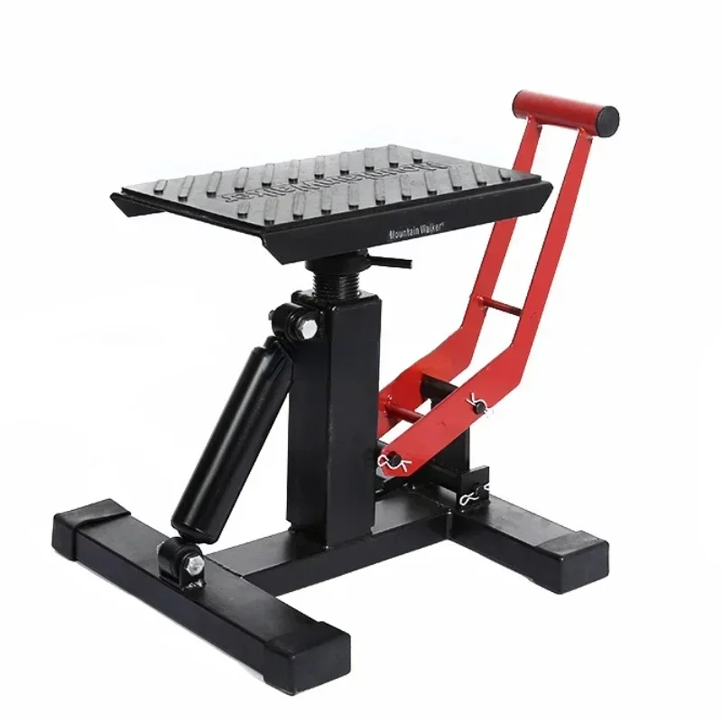 Motorcycle Lifting Stand Lifter-Adjustable Hydraulic Elevator Work Saving Platform Motorcycle Height Lifting Stand Jack