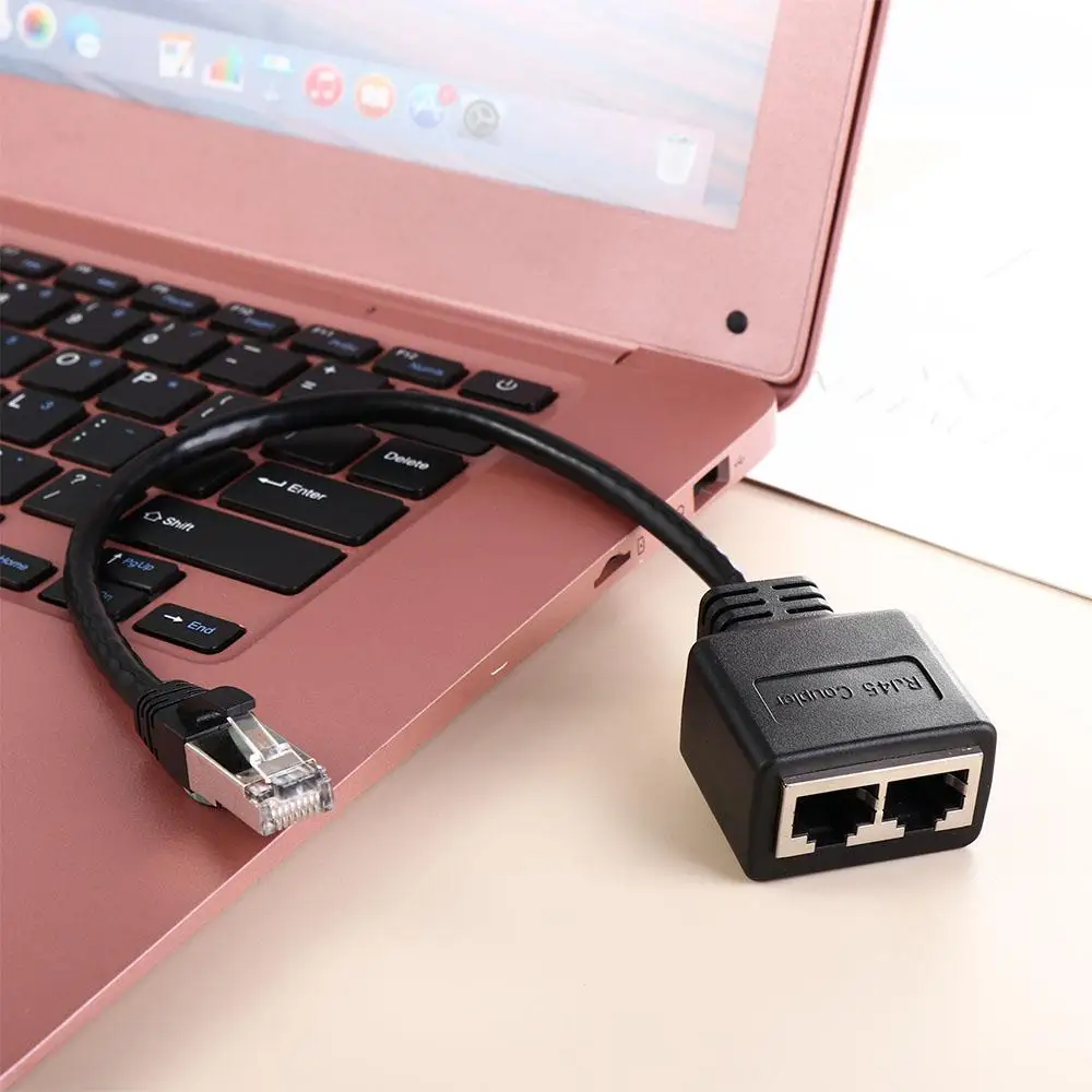 Кабель Сетевой разъем Ethernet Разъем Lan Сетевой удлинитель RJ45 Ethernet Gigabit Ethernet Разветвитель RJ45 1 штекер на 2 гнезда