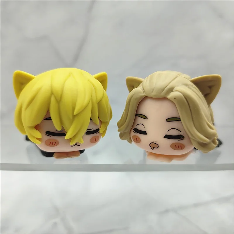 Tokyo Revengers Takemichi Mikey Baji Chifuyu Kazutora Cat Sleep Ver Figure Figurine Anime Model Dolls Ornaments Gift