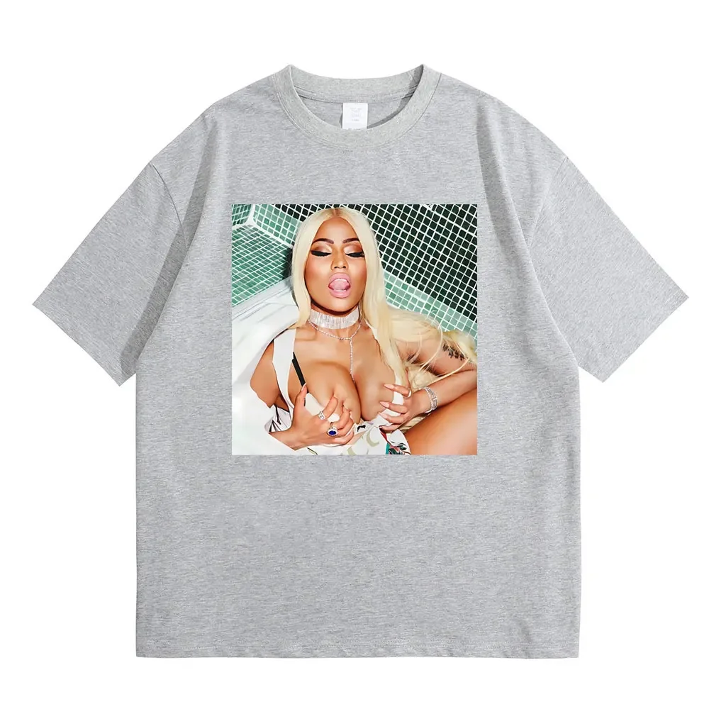 T-shirt imprimé rap queen nicki minaj pour homme et femme, streetwear unisexe, décontracté et à la mode, hip hop